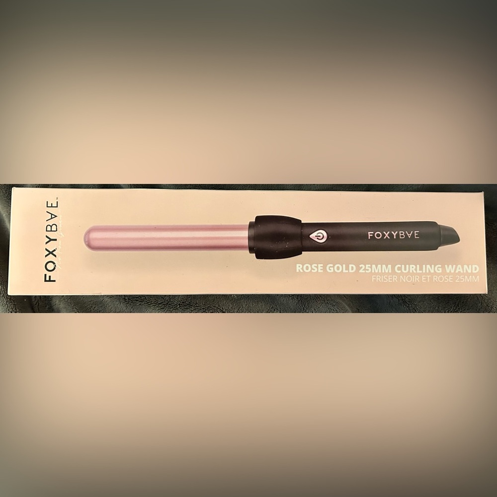 BNIB Foxbae Rose Gold 25mm Curling Wand